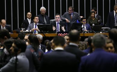 Brasília (DF) 26/04/2023 Presidente do Congresso, Rodrigo Pacheco, fez a leitura do requerimento que pede a instalação da CPI mista para investigar as invasões ocorridas em 8 de janeiro Foto Lula Marques/ Agência Brasil.
