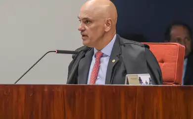 Brasília (DF), 24/02/2026 – Ministro Alexandre de Moraes durante inicio do julgamento no STF dos mandantes do assassinato da ex-vereadora, Marielle Franco.
Foto: Valter Campanato/Agência Brasil