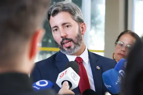 Brasília, (DF) -  Presidente do IPHAN , Lenadro Grass, fala sobre o projeto de recuperação da Praça dos Três Poderes. Foto Valter Campanato/Agência Brasil.