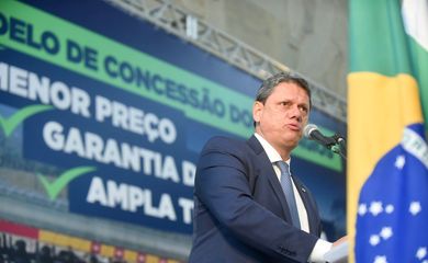 ministro da Infraestrutura, Tarcísio Gomes de Freitas