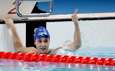 Beatriz Dizotti se classifica à final dos  1500m livre, em 30/07/2024 - natação - Paris 2024
