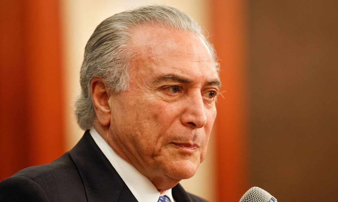 Presidente Michel Temer durante coletiva coletiva à imprensa na China (Beto Barata/PR)