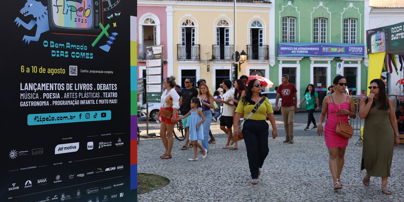 Pelourinho sedia Flipelô, a maior festa literária da Bahia com programação gratuita e atrações imperdíveis
