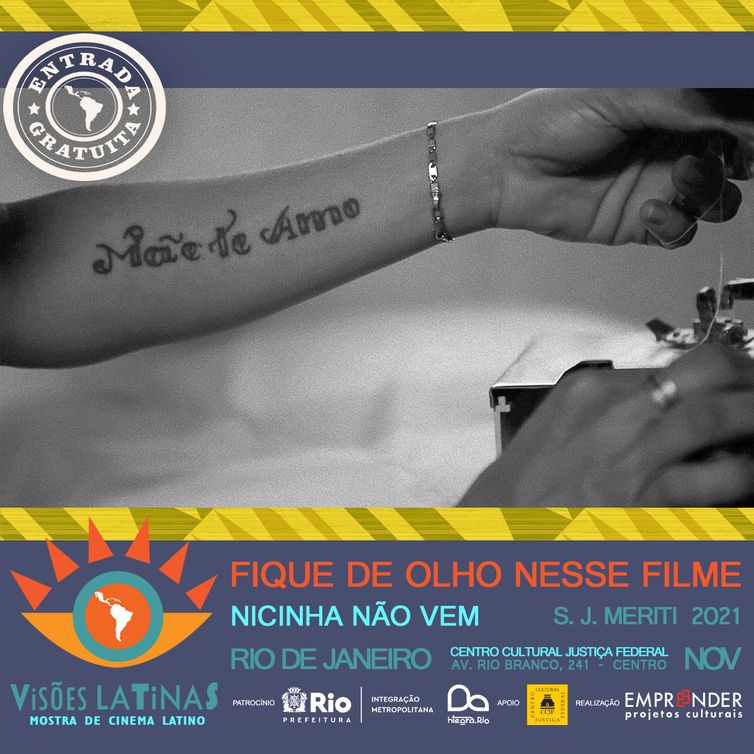 Cartaz do filmeNicinha Não Vem, de Muriel Alvez da mostra Visões Latinas -Mostra Visões Latinas/Divulgação