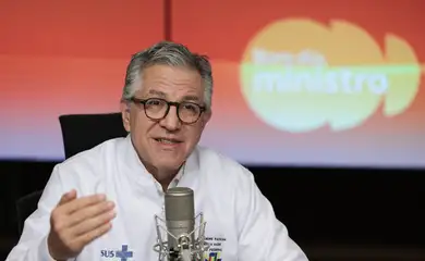 Brasília (DF), 15/12/2025 – Ministro Alexandre Padilha participa do programa Bom dia, Ministro, na Empresa Brasil de Comunicação (EBC).
Foto: Joédson Alves/Agência Brasil