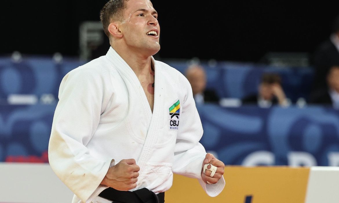 William Lima é bronze no Grand Slam de Judô de Tashkent, na categoria 55 kg, em 1º/03/2024 
