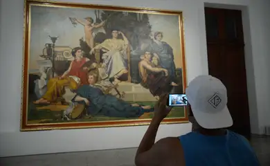 Rio de Janeiro - O Museu Nacional de Belas Artes (MNBA) comemora hoje (13) os 80 anos de sua criação com uma série de eventos e abertura de exposições( Tomaz Silva/Agência Brasil)