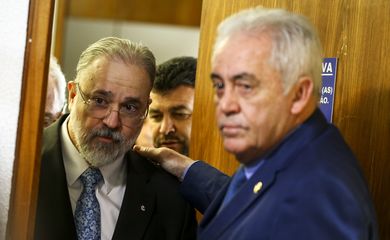 Antônio Augusto Brandão de Aras, indicado para o cargo de procurador-geral da República, durante sabatina na Comissão de Constituição e Justiça (CCJ) do Senado