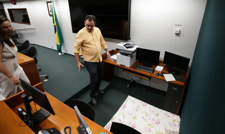 Brasília (DF), 10/04//2025 - Deputado Glauber Braga continua na comissão do conselho de ética em greve de fome . Foto: Lula Marques/Agência Brasil