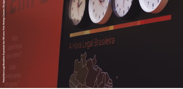 Painel da Hora Legal Brasileira (exposição dos 190 anos)