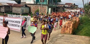 Protesto de indígenas em Atalaia do Norte pede mais segurança na região