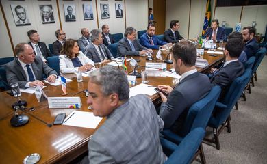 26.03.2024 - Ministro Fernando Haddad em reunião com Governadores, Consórcio de Integração Sul e Sudeste. Foto: Diogo Zacarias/MF