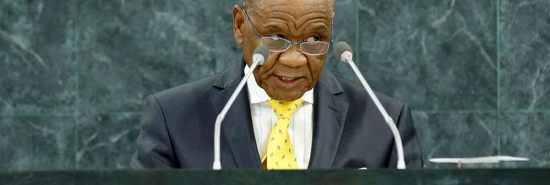 O primeiro-ministro do Lesoto, Thomas Motsoahae Thabane