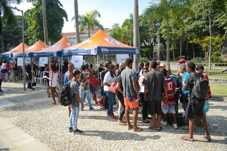 Tribunal de Justiça promove mutirão de registro civil e serviços para a população em situação de rua no centro do Rio de Janeiro -Tomaz Silva/Agência Brasil