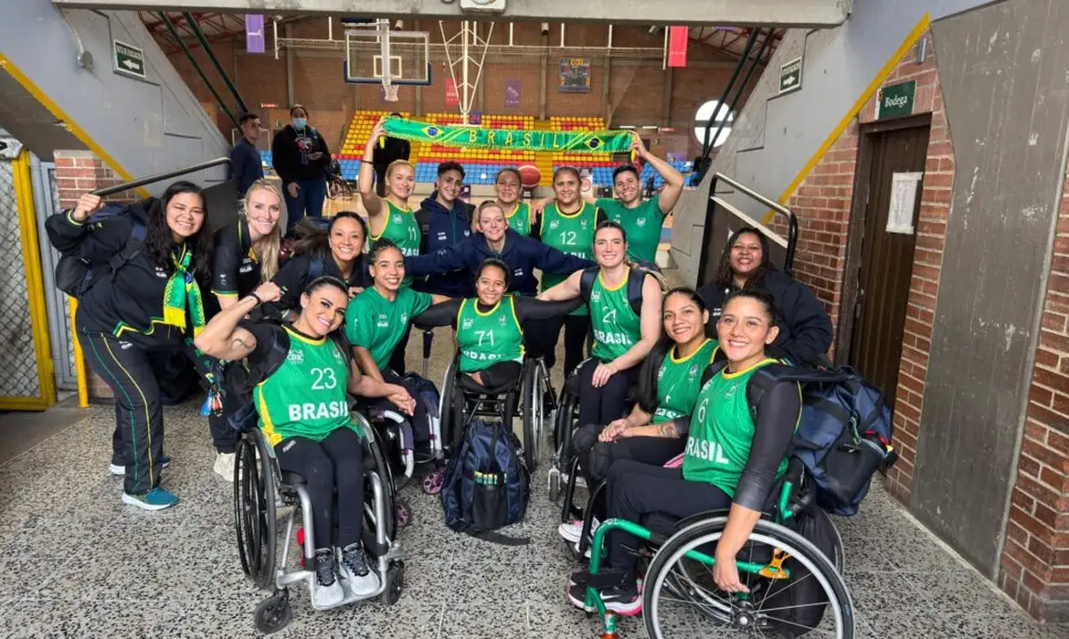 Divulgação/CBBC Seleção brasileira feminina de basquete em cadeira de rodas avança às quartas de final da Copa América 2025