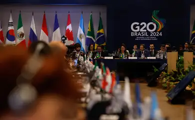 Rio de Janeiro(RJ), 25/07/2024 - O ministro da Fazenda, Fernando Haddad fala durante 3ª Reunião de ministros de Finanças e presidentes de Bancos Centrais do G20, no Hotel Windsor Barra. Foto: Tânia Rêgo/Agência Brasil