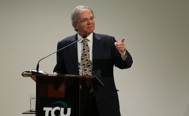 O ministro da Economia, Paulo Guedes, participa do evento Diálogos com o TCU – Visões sobre o Brasil e a Administração Pública