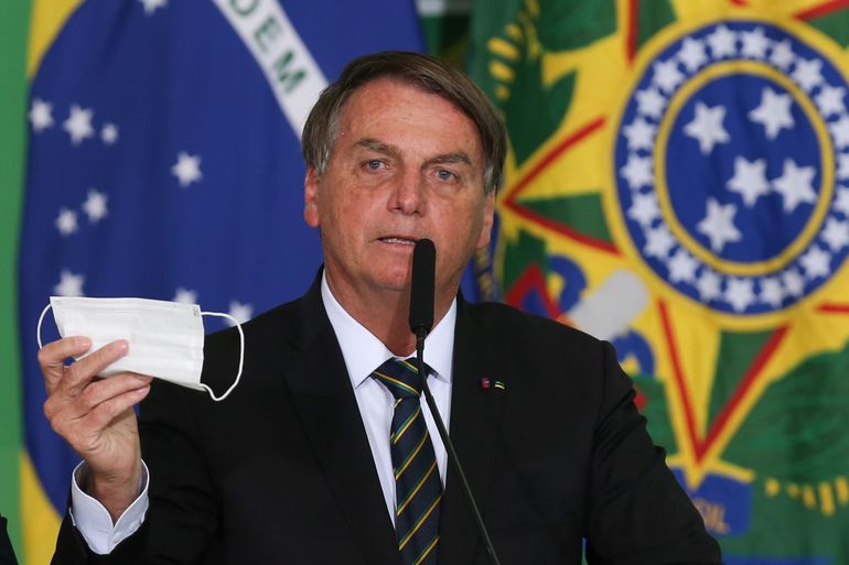 O presidente da República,Jair Bolsonaro, discursa durante a solenidade de anúncio do Sistema de Avaliação de Impacto ao Patrimônio e lançamento do Guia Brasileiro de Sinalização Turística.