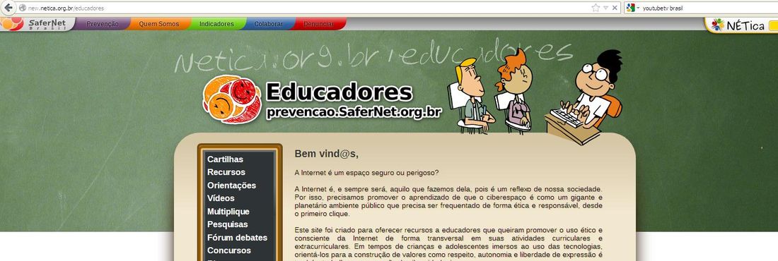 Portal orienta educadores a debater o uso seguro da internet em sala de aula