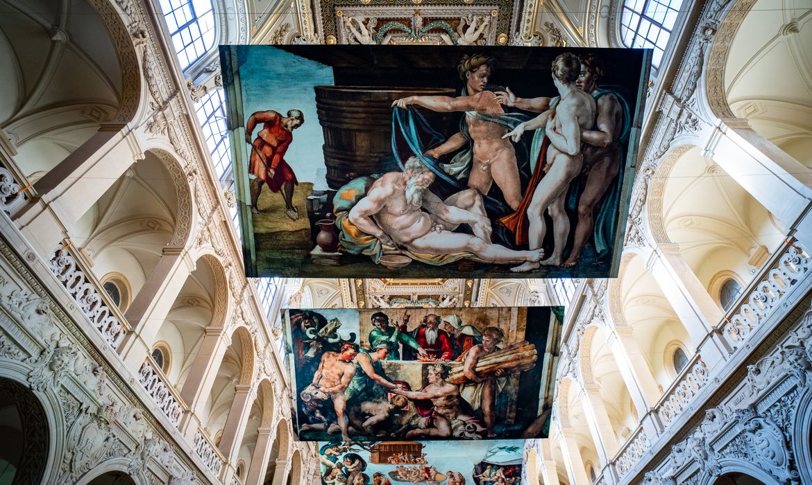 FRANCE - MICHEL ANGELO THE SISTINE CHAPEL THE EXHIBITION IN LYON