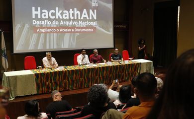 Rio de Janeiro (RJ) 24/05/2024 – Arquivo Nacional anuncia os vencedores do  HackathAN, um hackathon com desafio de desenvolver ferramentas para participação dos usuários na descrição de documentos de seu acervo. Foto: Fernando Frazão/Agência Brasil