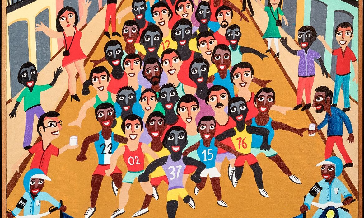Artistas naïf homenageiam Jogos Rio 2016 em exposição com 160 obras