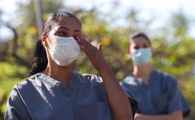 Contaminação de coronavírus no Brasil. 
