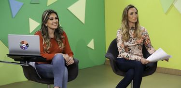 As jornalistas Karina Cardoso e Priscila Rangel
