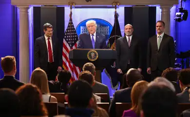 Presidente dos EUA, Donald Trump, concede entrevista coletiva na Casa Branca
20/02/2026
REUTERS/Kevin Lamarque