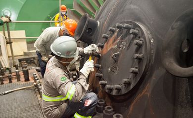 22/09/2023, Parada da usina Angra 2 para reabastecimento de combustível. Foto: Eletronuclear/Divulgação