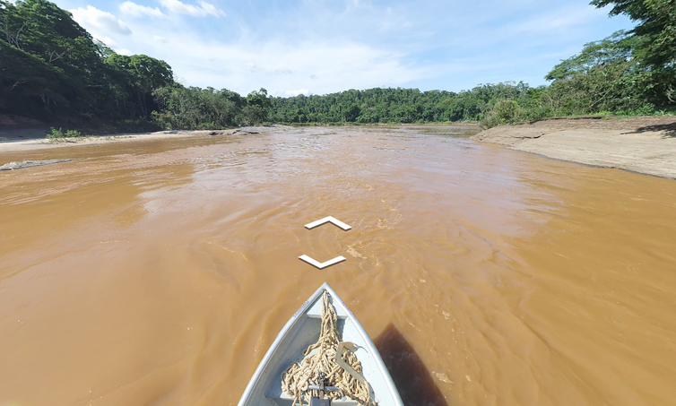 Com imagens inéditas, plataforma virtual permite navegar pelo Rio Doce.