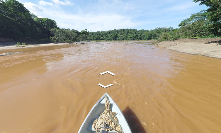 Fundação Renova/Divulgação Com imagens inéditas, plataforma virtual permite navegar pelo Rio Doce.