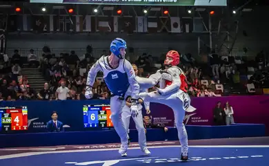 Wixu, 26/10/2025 - Atleta Ícaro Miguel no Mundial de Taekwondo. Foto: World Taekwondo/Divulgação
