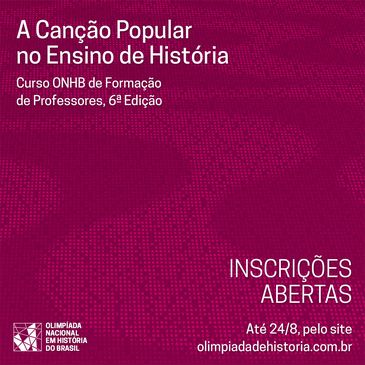 Curso “A Canção Popular no Ensino de História”