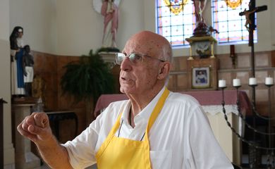 São Paulo, 03/03/2023, Padre Júlio Lancellotti na Paróquia de São Miguel Arcanjo, na Mooca, zona leste da capital. Foto: Rovena Rosa/Agência Brasil
