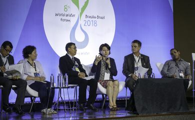 Brasília - Painel no Fórum Mundial da Água discute a revitalização da gestão de recursos hídricos (Fabio Rodrigues Pozzebom/Agência Brasil)