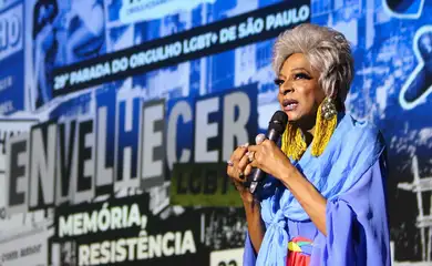 São Paulo (SP), 03/06/2025 - Evento de lançamento da ParadaSP 2025. No evento, representantes da ParadaSP recepcionaram influenciadores e imprensa e contaram algumas novidades previstas para a Parada do Orgulho LGBT+ de São Paulo de 2025. Foto: Cadu Pinotti/Agência Brasil