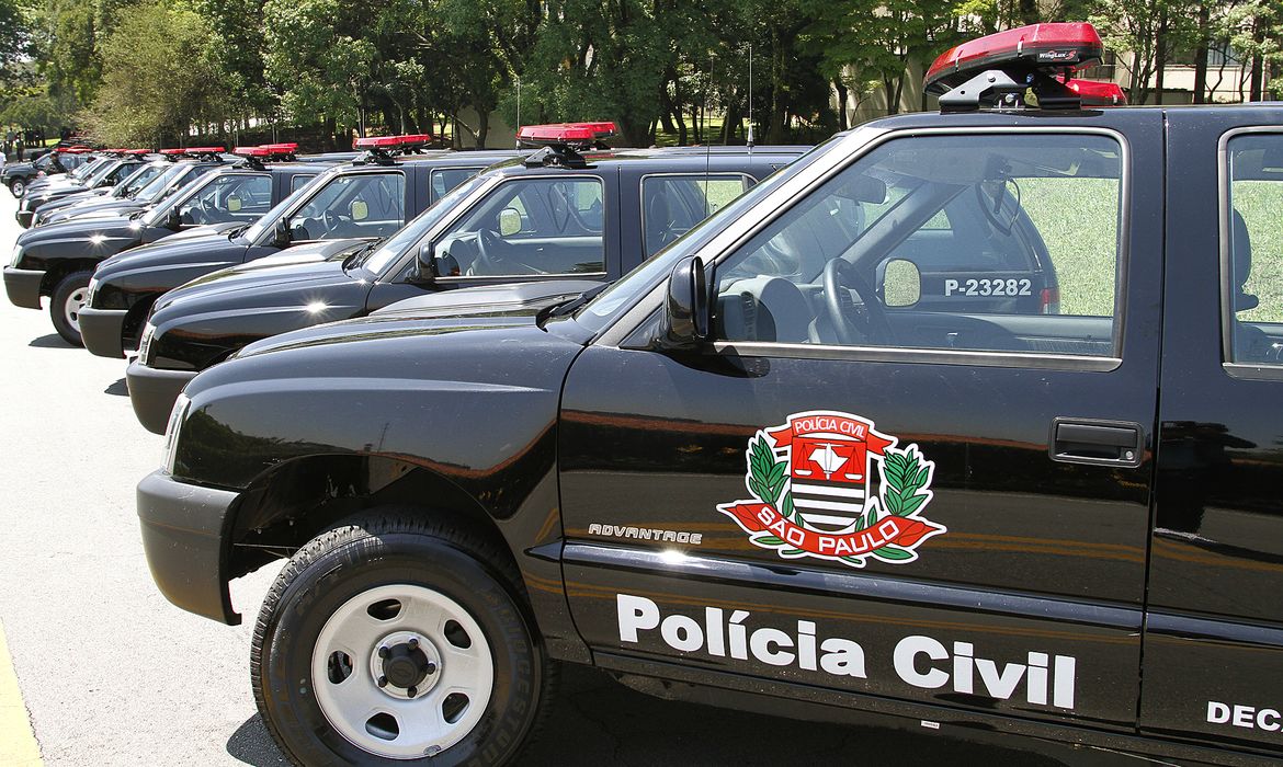 Viaturas da polícia civil de São Paulo