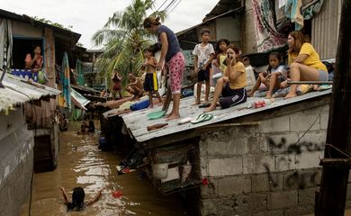 FILE PHOTO: Flooding after Typhoon Noru, in San Miguel