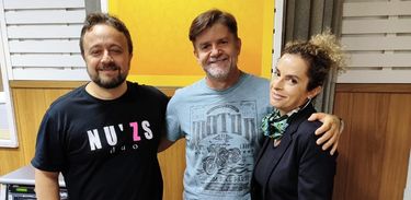 Da esquerda para direita: Max Silva, Marcelo Ferreira e Marcê Porena