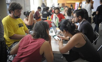 Rio de Janeiro - Pesquisadores ibero-americanos desenvolvem projetos de inovação cidadã em evento realizado no Palácio Gustavo Capanema, centro do Rio (Tomaz Silva/Agência Brasil)