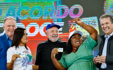 Linhares (ES), 11/07/2025 - Presidente da República, Luiz Inácio Lula da Silva, durante a cerimônia de apresentação dos avanços do Novo Acordo Rio Doce, no Parque de Exposições de Linhares. Foto: Ricardo Stuckert/PR
