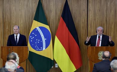 Presidente Lula e chanceler alemão, Olaf Scholz