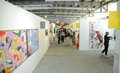 Abertura da feira de arte ArtRio na Marina da Glória.