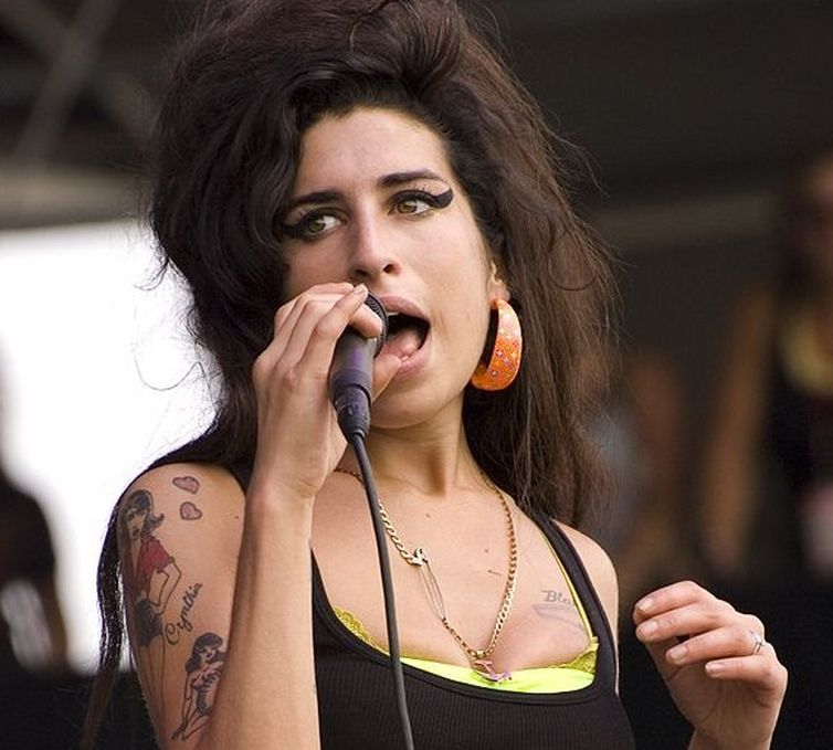 Amy Winehouse em show nos Estados Unidos