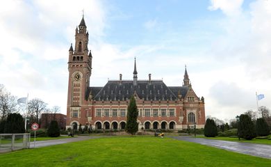 Vista da Corte Internacional de Justiça em Haia, na Holanda