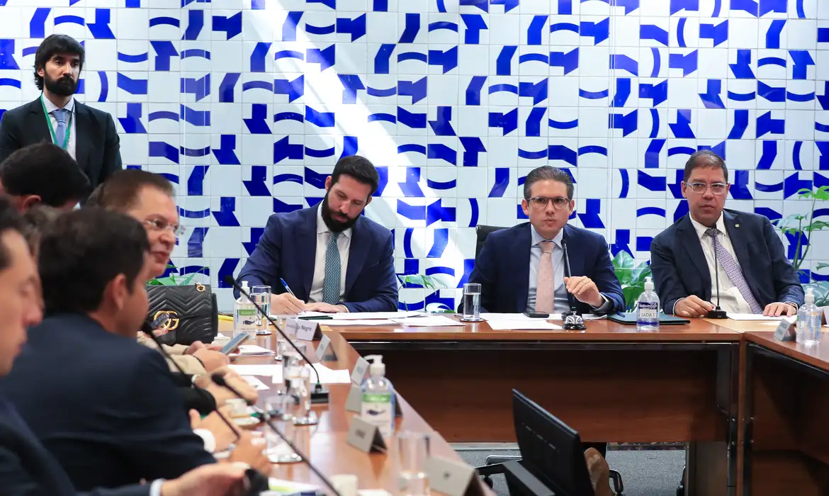 Lula Marques/Agência Brasil Brasília (DF), 12/06/2025 - Presidente da Câmara dos Deputados, Hugo Motta, durante reunião com líderes de partidos. Foto: Lula Marques/Agência Brasil
