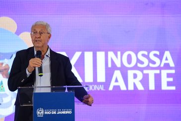 Rio de Janeiro (RJ), 07/11/2024 – O presidente da Federação Nacional das Apaes (Fenapaes), Jarbas Feldner de Barros durante lançamento do XII Festival Nossa Arte, no Palácio Guanabara, na zona sul da capital fluminense. Foto: Tomaz Silva/Agência Brasil