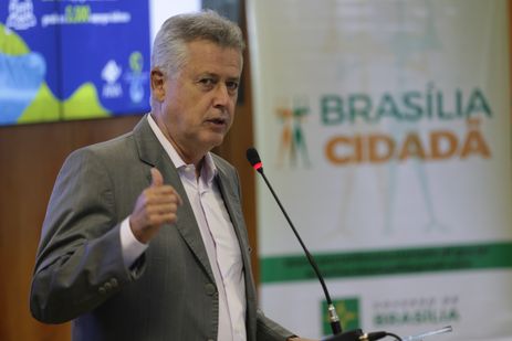 Governador do Distrito Federal, Rodrigo Rollemberg, apresenta dados da Pesquisa de Perfil dos Participantes do 8º Fórum Mundial da Água, ocorrido entre 18 e 23 de março, em Brasília