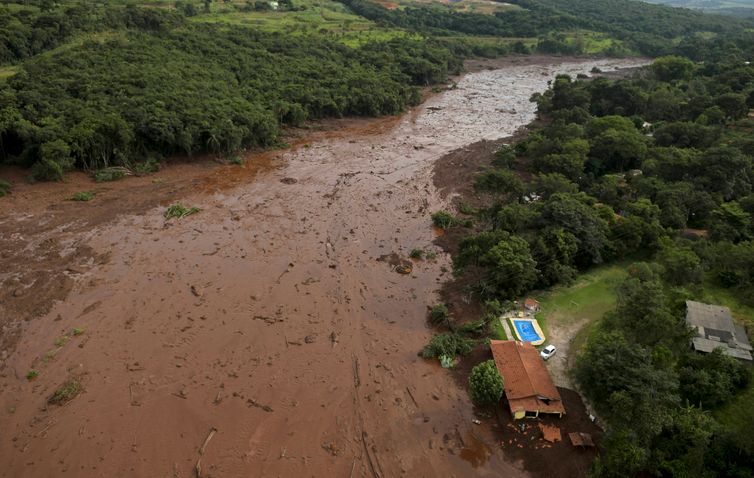 A house is seen in an area next to a dam owned by Brazilian miner Vale SA that burst, in Brumadinho